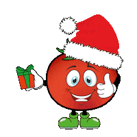 Christmas Tomato Sticker by axiasheer
