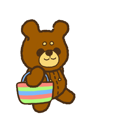 clipartaiwanga1010 cute bear walking giphycreatortest Sticker