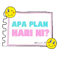 Plan Hari Sticker by Artisan Malaysia
