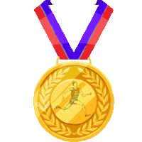 Gold Medal Winner Sticker by Community Foundation of Jackson Hole