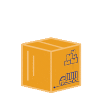 bluemail logistica caja paquete entregado Sticker