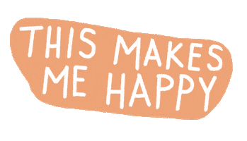 Happy Orange Sticker by Pretty Whiskey / Alex Sautter