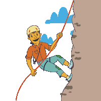 ceskus outdoors escalada climber rockclimbing Sticker