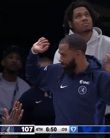 Excited Nba GIF by Minnesota Timberwolves