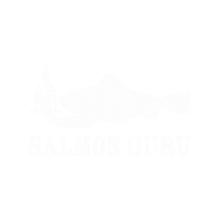 salmonguru salmon guru salmonguru salmon guru logo salmon rayo Sticker