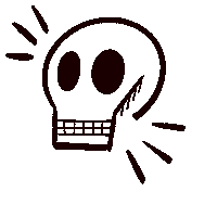 Skull Bone Sticker