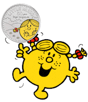 Little Miss Sunshine Coins Sticker by The Royal Mint