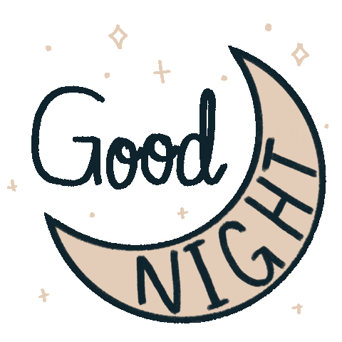 sleepy good night Sticker by Lost Lily