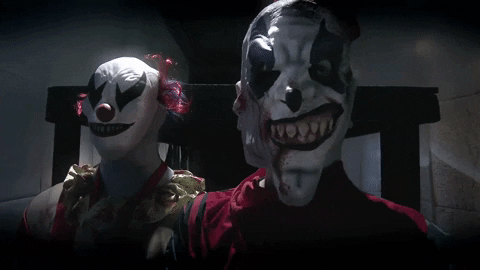 fear factor clown GIF