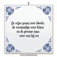 Wijsheid Spreuk GIF by Tegelspreuken.nl