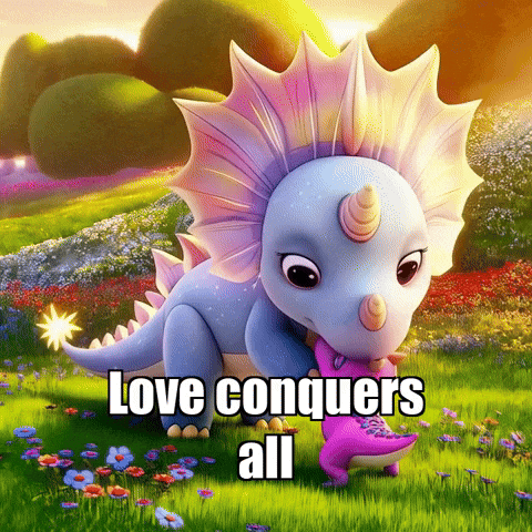 Love Conquers All Compassion GIF by Divineasaur