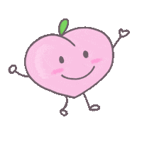 Pink Peach Sticker