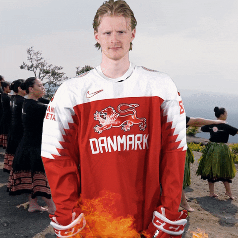 IIHFHockey hot fire hockey wave GIF