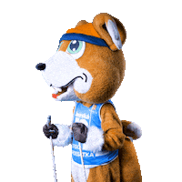 Mascot Ski Sticker by Livebros