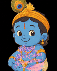 Lord Krishna Janamashtami GIF