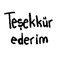 Thanks Merci Sticker by Selen Kilinc