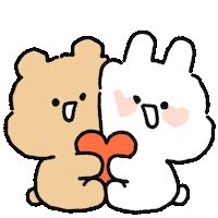 jjiinging 커플 뽀송 뽀곰 뽀토 Sticker