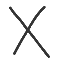 X Black Sticker