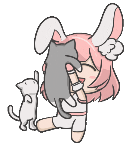 Bunny Easter Day Sticker by Lychee the Label