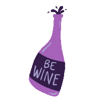 valentines day wine Sticker by BuzzFeed Animation
