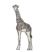 Craftandpen nature animal africa zoo Sticker