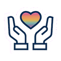 Heart Rainbow Sticker by LifeBridgeHealth