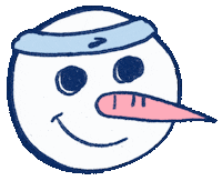 Snowman Runhappy Sticker by Brooks Running