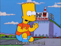 happy bart simpson GIF