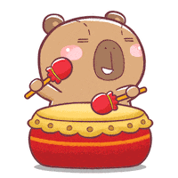 Capybara Sticker by Bear Boss Buddies