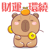 Capybara Sticker by Bear Boss Buddies