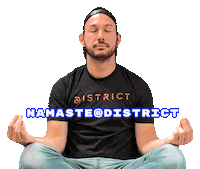 districtnhv yoga meditation zen namaste Sticker