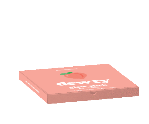dewtybeauty giphyupload box glass peach Sticker