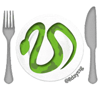 8Dayssg sleep snake lazy singapore Sticker