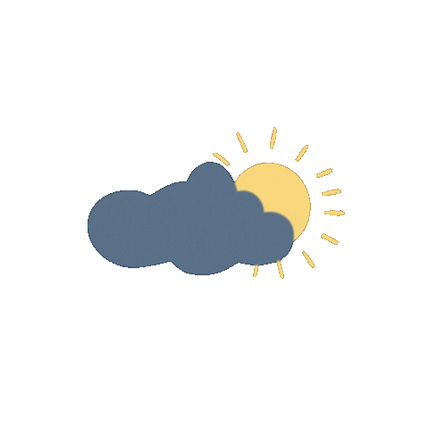 Sun Cloud Sticker