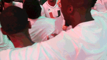 miamihurricanes basketball canes go canes canes basketball GIF