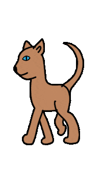 Cat Walking Sticker