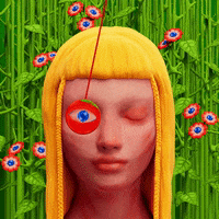 jukijuki 3d flowers colorful colors GIF