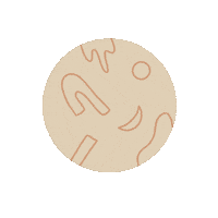 thecollectiveloft abstract boho neutral collective Sticker
