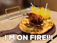 ThePointHKG fire pizza pasta flames GIF