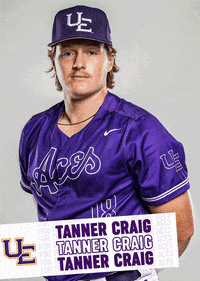 Purple Aces Baseball GIF by UE Athletics