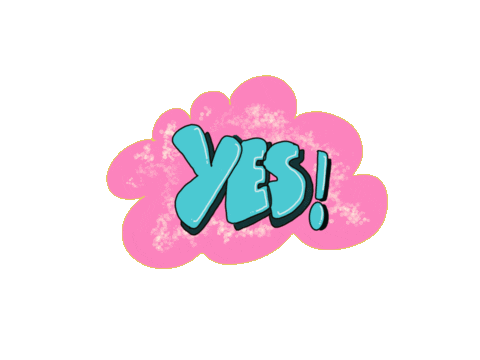 Yes Ok Sticker by Robadernyc
