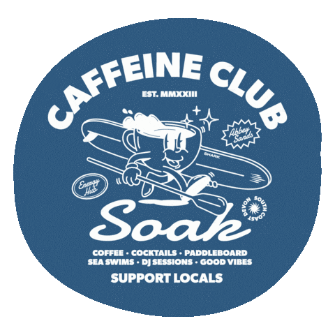 LibertyFeistStudio giphyupload soak coffee club torquay Sticker