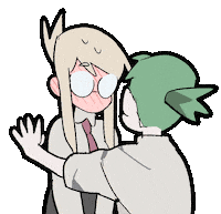 Anime Girl Blush Sticker