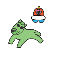 Lunar New Year Horse Sticker by Morning Giants Studio