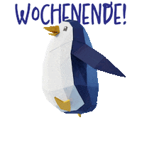 DashOfficialde happy friday weekend penguin Sticker