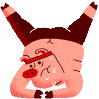 Workout Meditating Sticker by Juan Billy