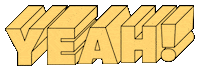 Oh Yeah Yes Sticker by Mat Voyce