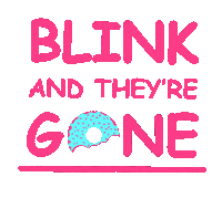 blinkiesdonuts breakfast donut donuts blinkie Sticker