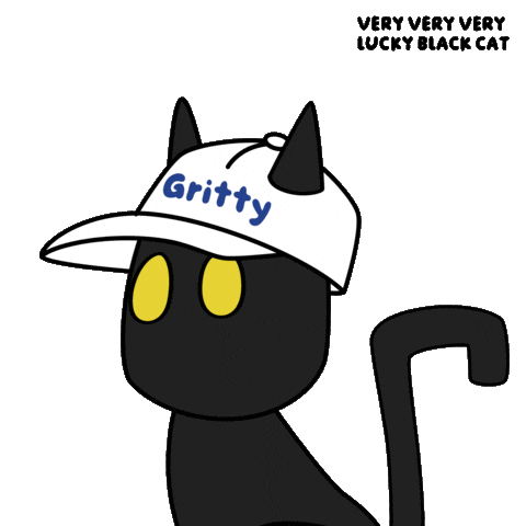 Black Cat Nod Sticker by VeeFriends