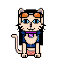 Cat Pixel Sticker